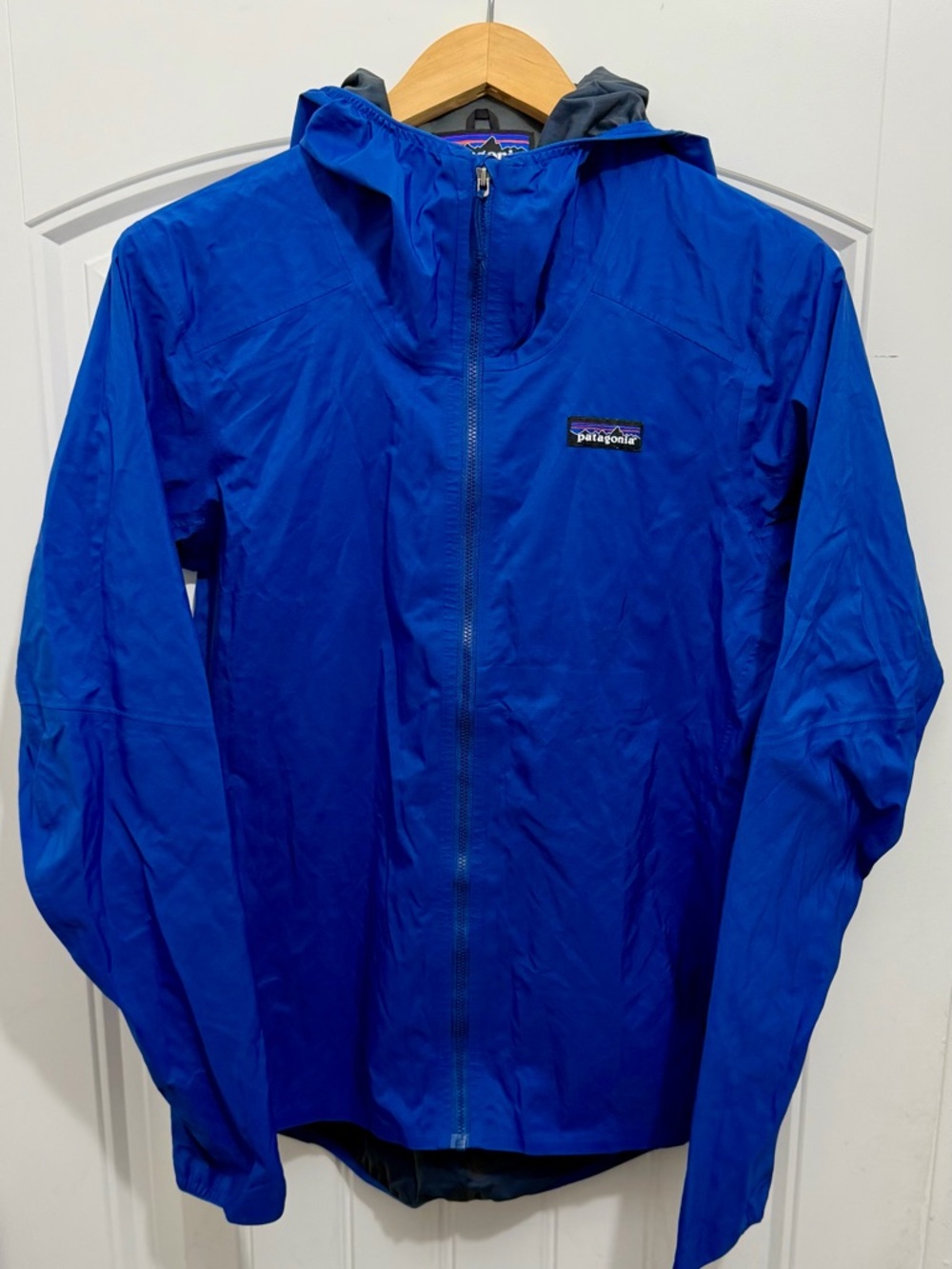 Patagonia Men’s Dirty Roamer Rain Jacket, Size Small, Blue, 24381SP20